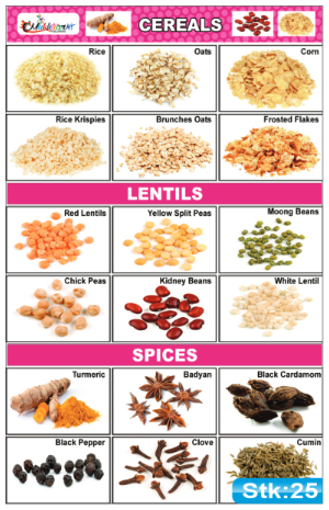Cereals, Lentils and Spices Stickers