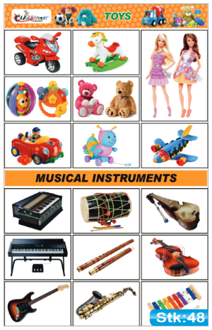 Toys and Musical Instruments Stickers