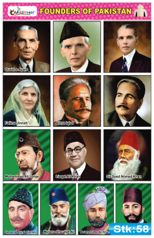 Founders of Pakistan Stickers
