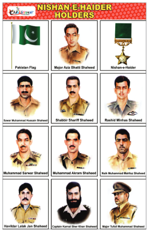 Nishan-e-Haider Holders Stickers