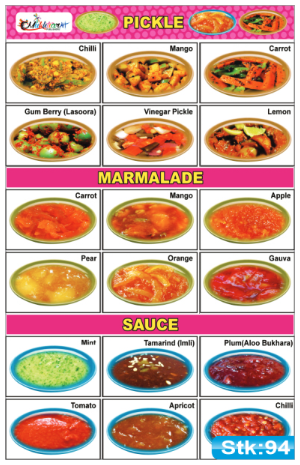 Pickle, Marmalade and Sauces Stickers